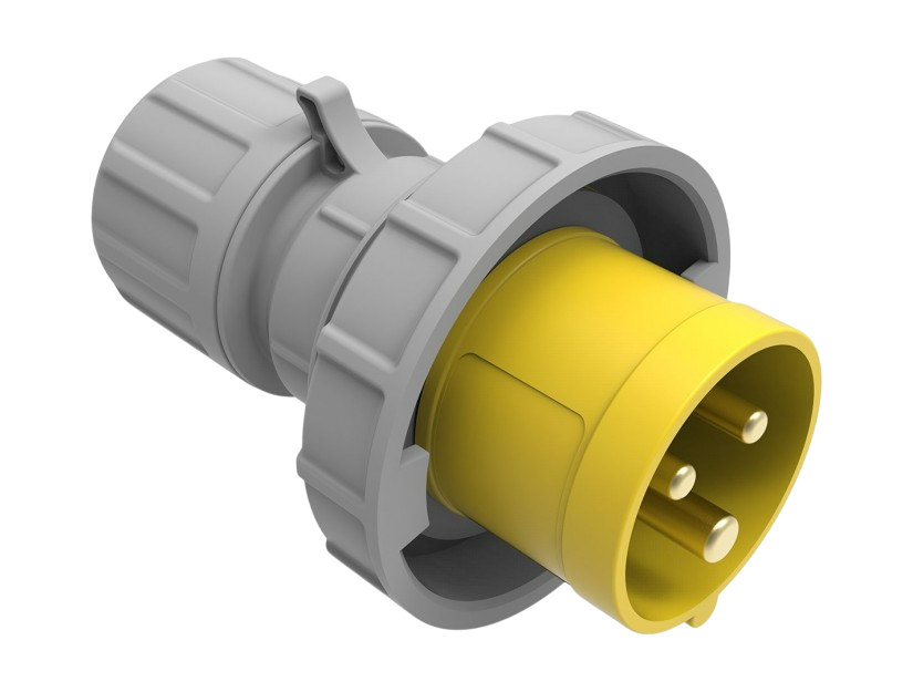 CEE Straight Plug 16A 110V 3 Pin IP67 | BC1-1303-7011