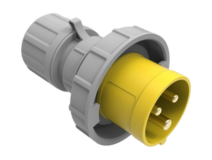 CEE Straight Plug 16A 110V 3 Pin IP67 | BC1-1303-7011