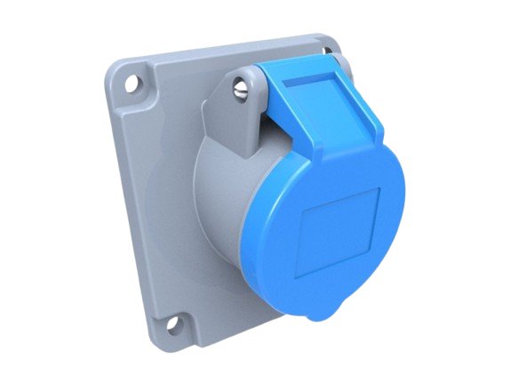 CEE 45° Panel Mounted Socket 32A 220V 3 Pin IP44 | BC1-3403-2420