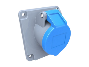 CEE 45° Panel Mounted Socket 32A 220V 3 Pin IP44 | BC1-3403-2420