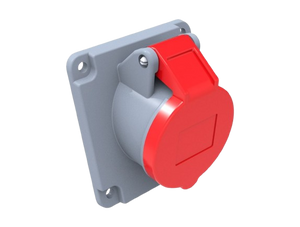 CEE 45° Panel Mounted Socket 32A 415V 4 Pin IP44 | BC1-3504-2420
