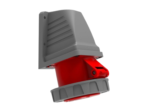 CEE 90° Angled Surface Mounted Socket 32A 415V 4 Pin IP67 | BC1-3504-7535