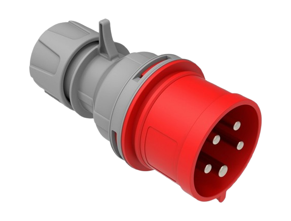 CEE Straight Plug 32A 415V 5 Pin IP44 | BC1-3505-2011