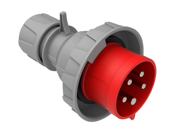 CEE Straight Plug 32A 415V 5 Pin IP67 | BC1-3505-7011