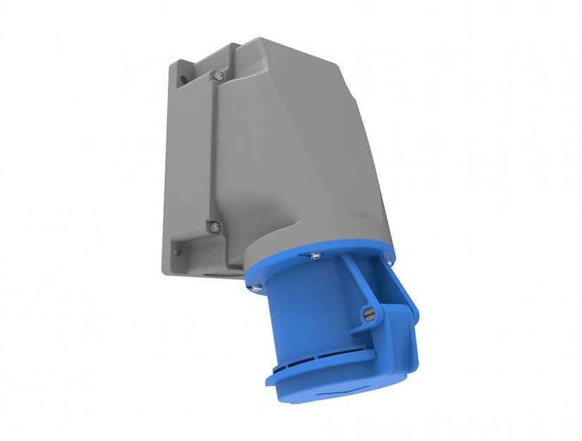 CEE 90° Angled Surface Mounted Socket 63A 220V 3 Pin IP44 | BC1-4403-2 ...