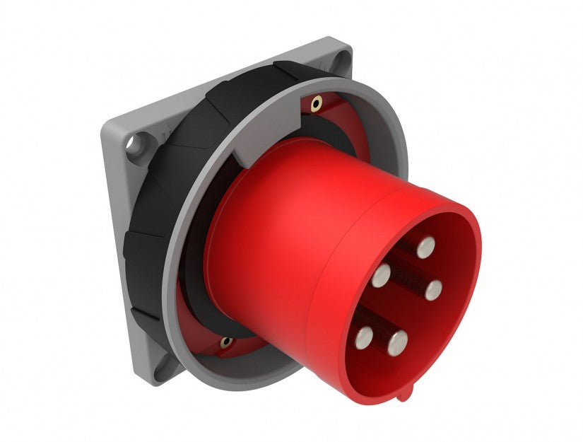 CEE Panel Mounted Plug 125A 5p 6h IP67 | BC3-6505-7114