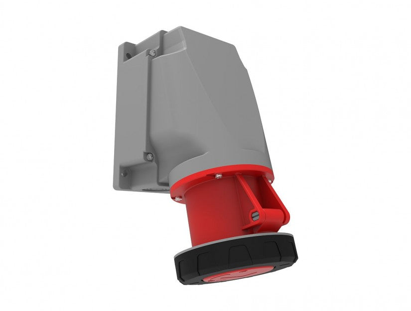 CEE 90° Angled Surface Mounted Socket 63A 415V 4 Pin IP67 | BC3-4504-7535
