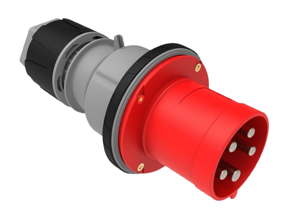 CEE Straight Plug with Pilot 63A 415V 5 Pin IP44 | BC3-4505-2011