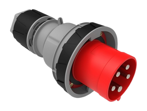 CEE Straight Plug with Pilot 63A 415V 5 Pin IP67 | BC3-4505-7011