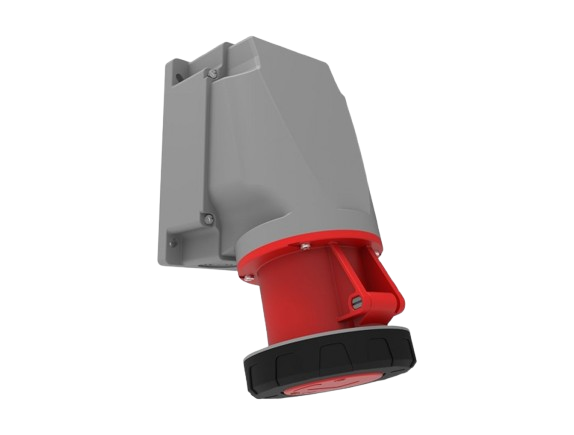 CEE 90° Angled Surface Mounted Socket 63A 415V 5 Pin IP67 | BC3-4505-7 ...