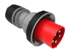CEE Straight Plug with Pilot 125A 415V 5 Pin IP67 | BC3-6505-7011